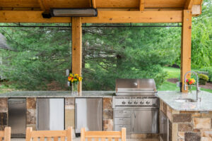 Covered Outdoor Kitchen Pavilion